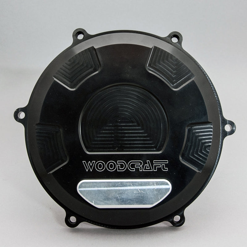 WOODCRAFT RHS Clutch Cover Black Anodized for Ducati Panigale / Streetfighter V4 / S/ Speciale