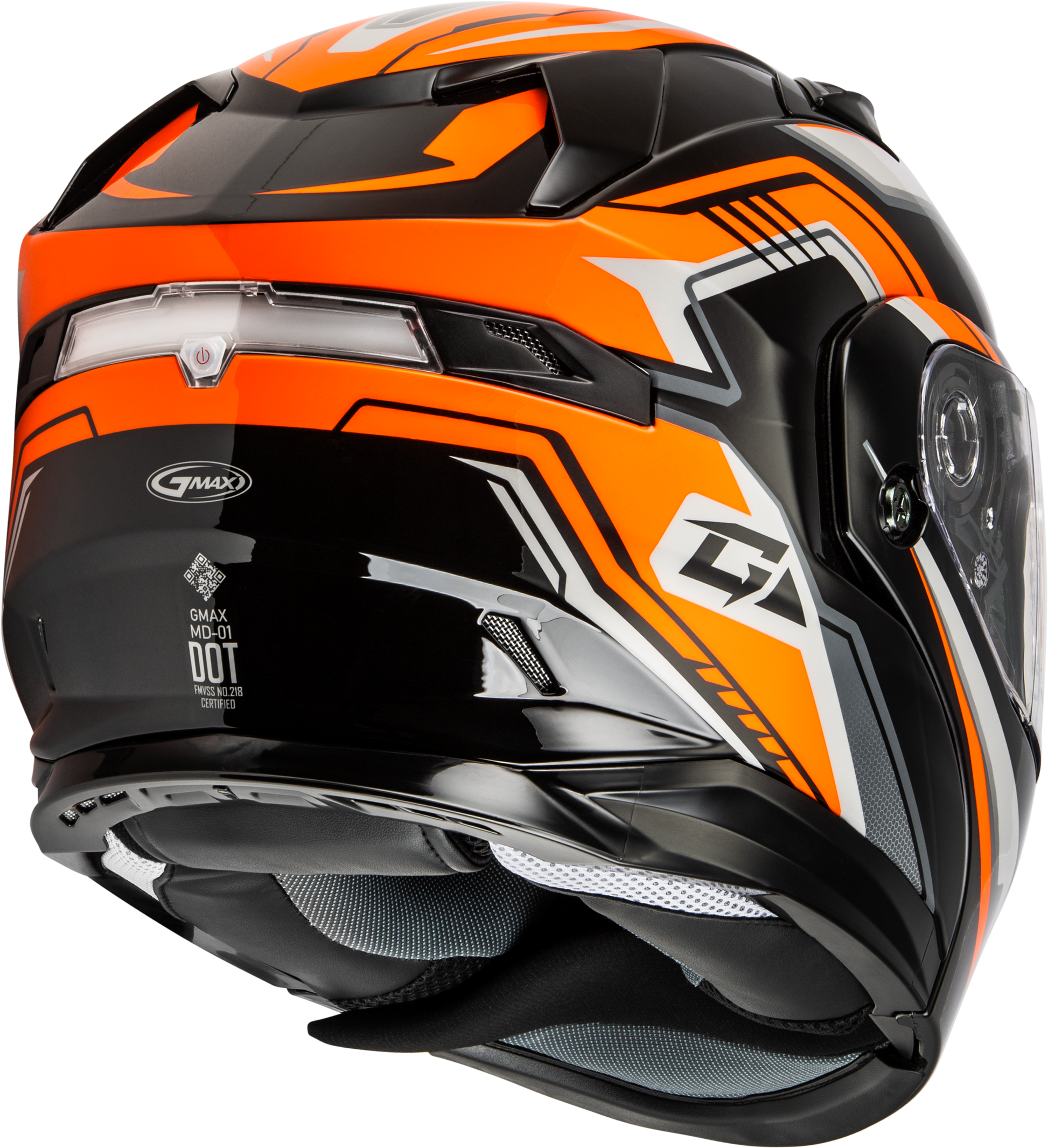 Md 01s Transistor Snow Helmet Orange/Black Md