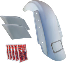 3 Piece Fender Kit Dual Outlet Chrome License Frame/Stretched
