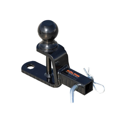 3 Way 1.25" Receiver Hitch With 2" Ball And Hook