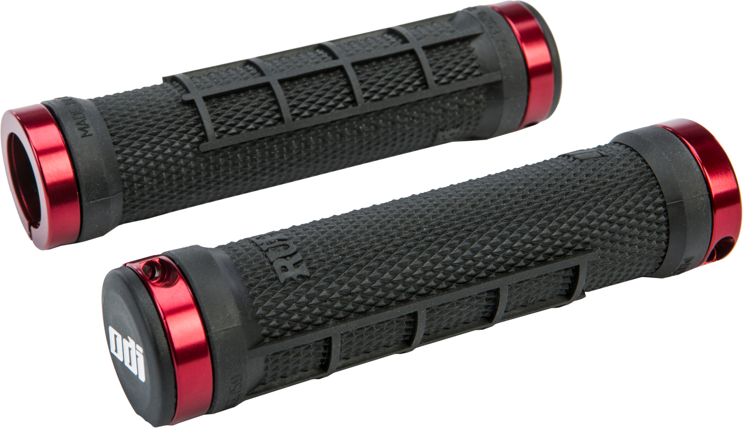 Atv Ruffian Half Waffle Grip Black/Red