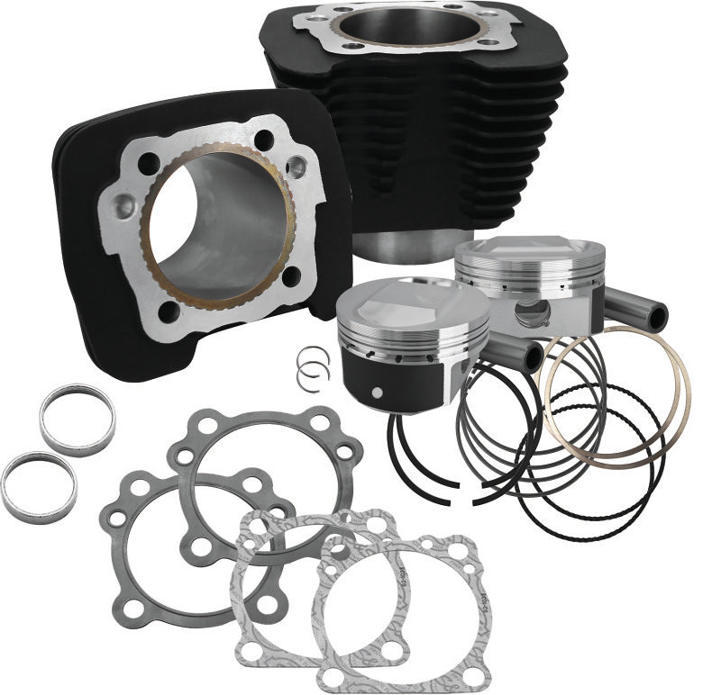 S&S Cycle 86-21 Sportster Models High Compression 1250cc Conversion Kit - Wrinkle Black