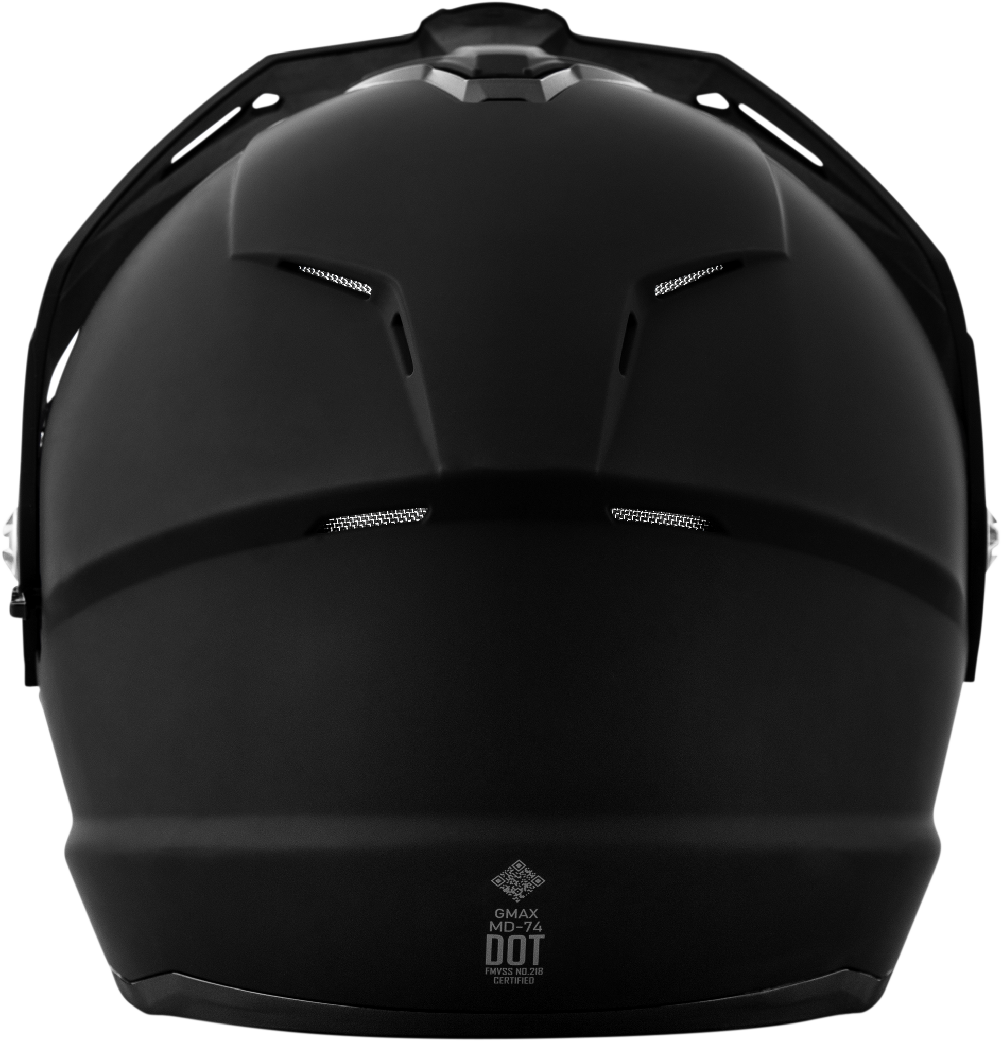 Md 74 Solid Helmets Matte Black Sm