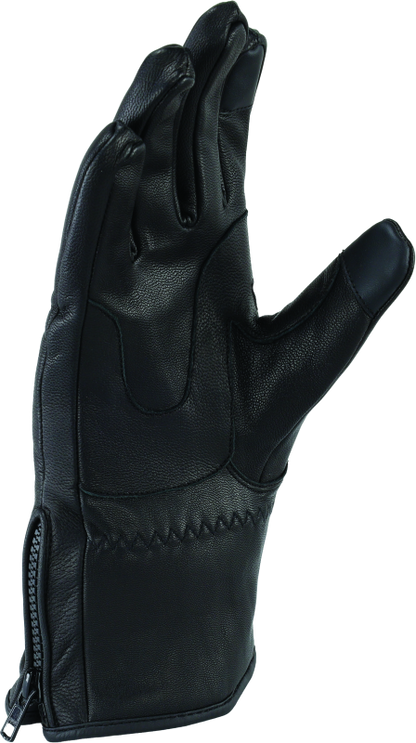 Kuryakyn Leather By River Road Taos Cold Weather Gloves Black Womens - Small