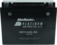 BikeMaster AGM Battery - MS12-24HL-BS