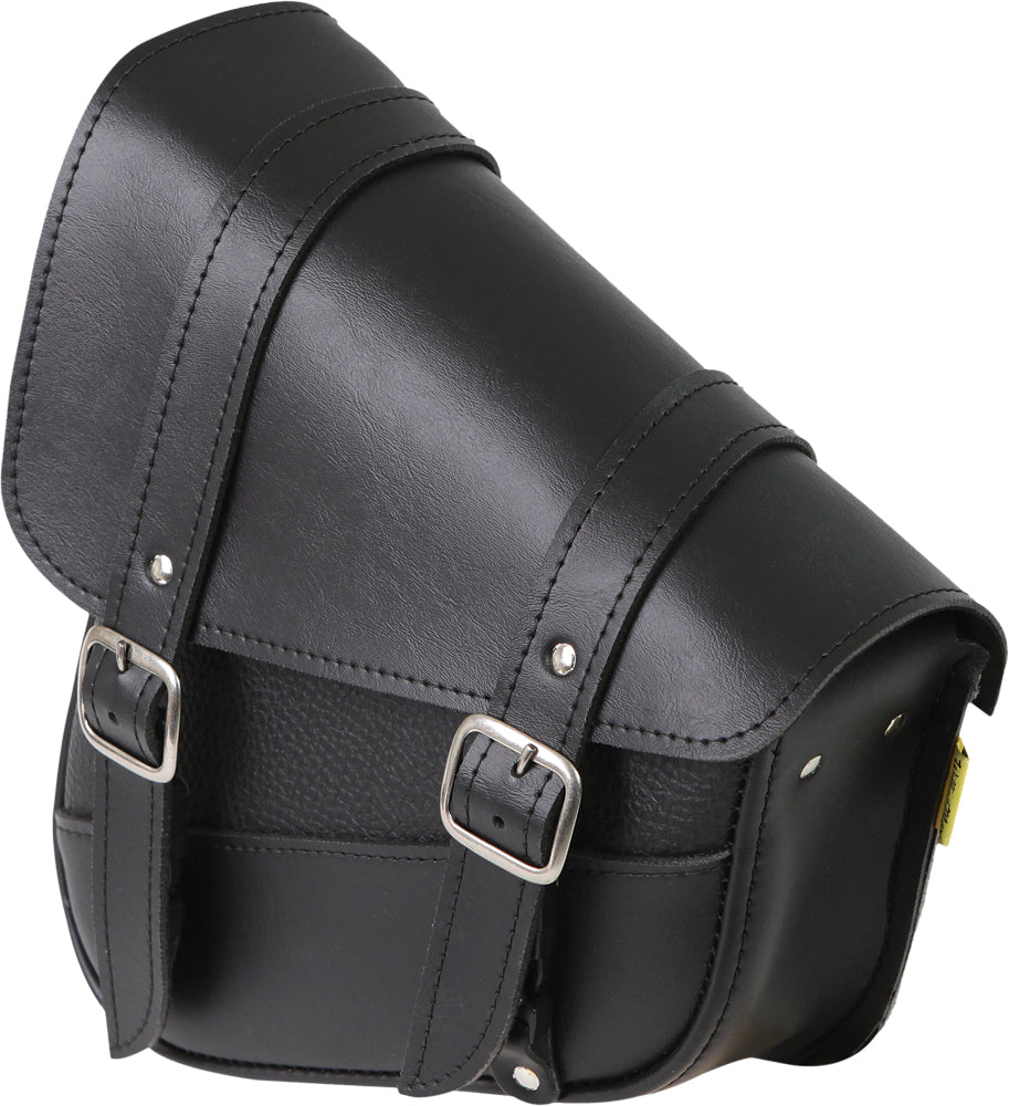 Syn Leather Swingarm Bag 10.5"X11.5"X4.5" Black