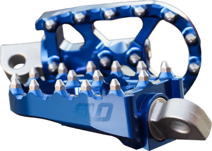 Moto Style Footpeg Set Blue 2"X 3.125"