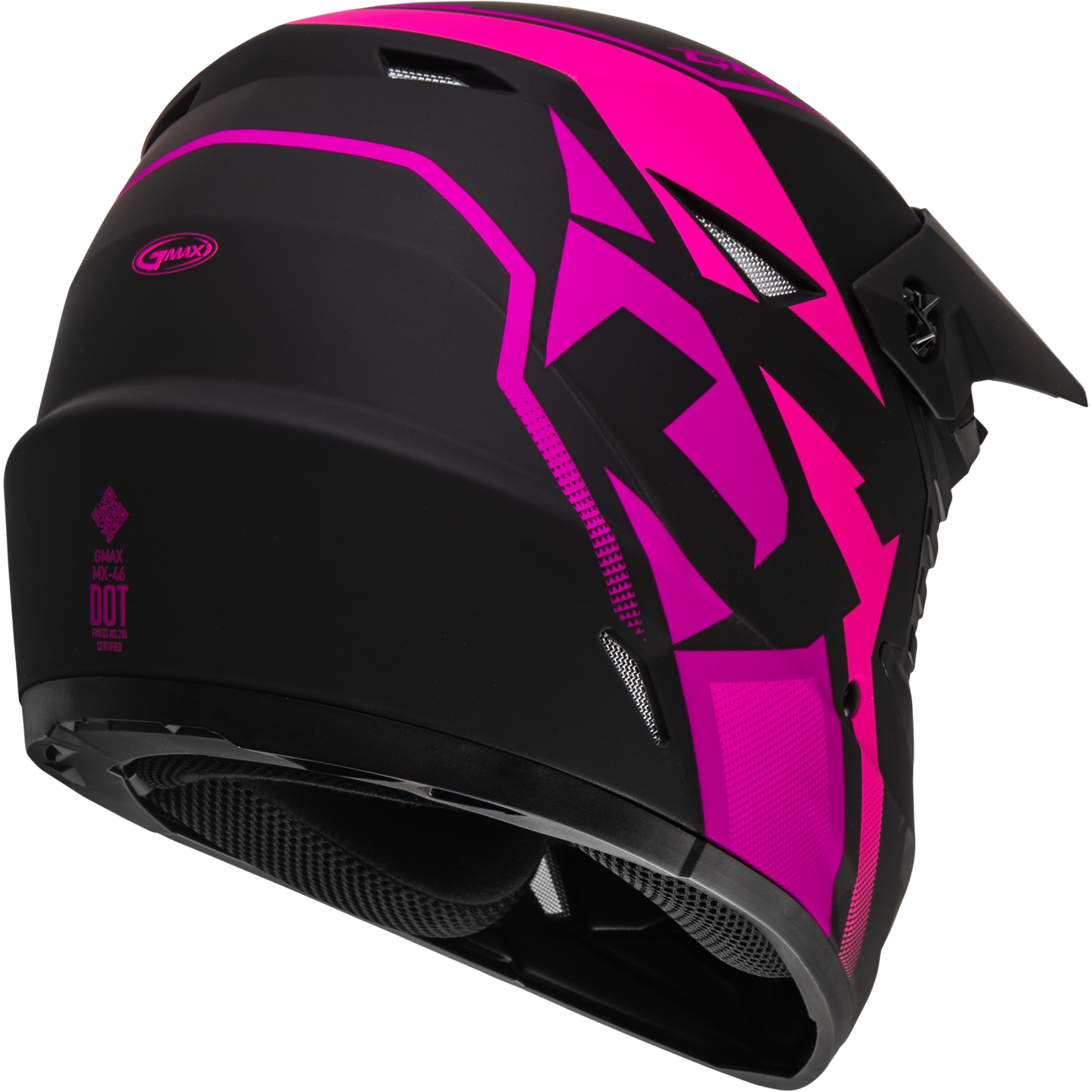 Mx 46 Compound Helmet Matte Black/Pink Yl