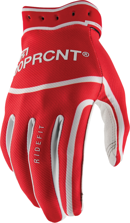 Ridefit Gloves Red Sm