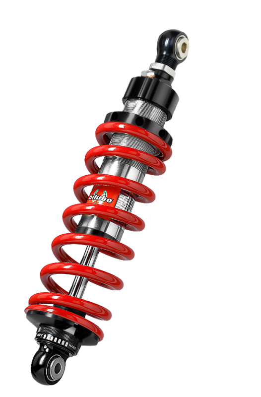 Bitubo XZE4 Monoshocks Adjustable: Spring Preload, Rebound, Length -10mm, Red Spring