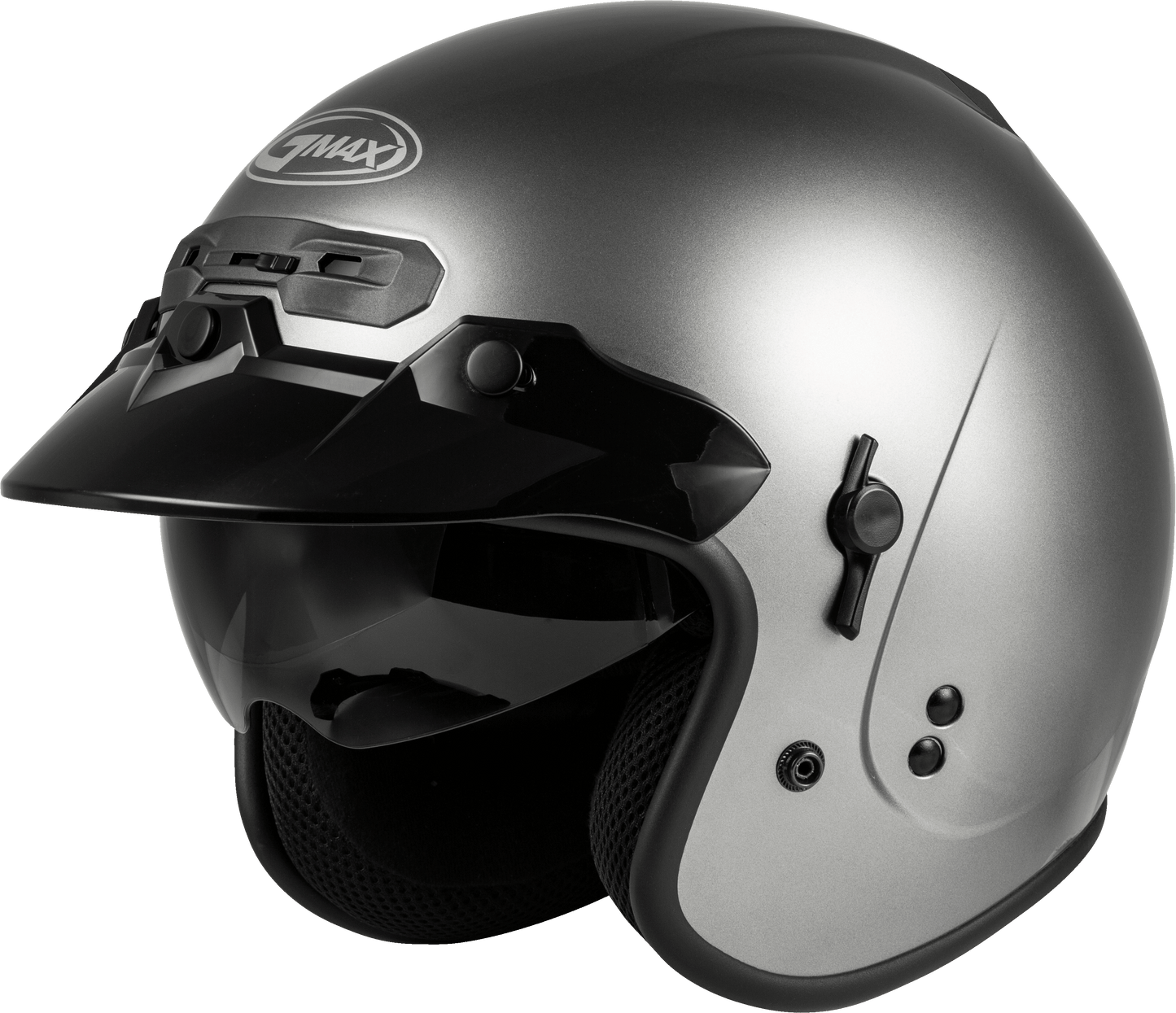Gm 32 Open Face Helmet Titanium Lg