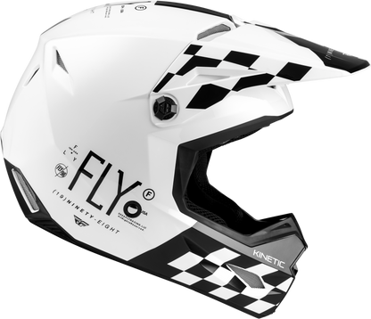 Yth Kinetic Lite Rival Helmet Gloss White/Black Ys