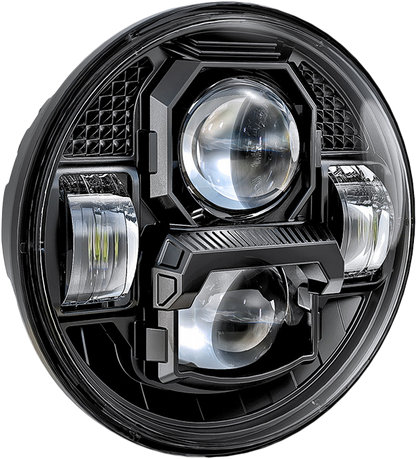 5 3/4" Led Headlight Rugged Ultra View Black