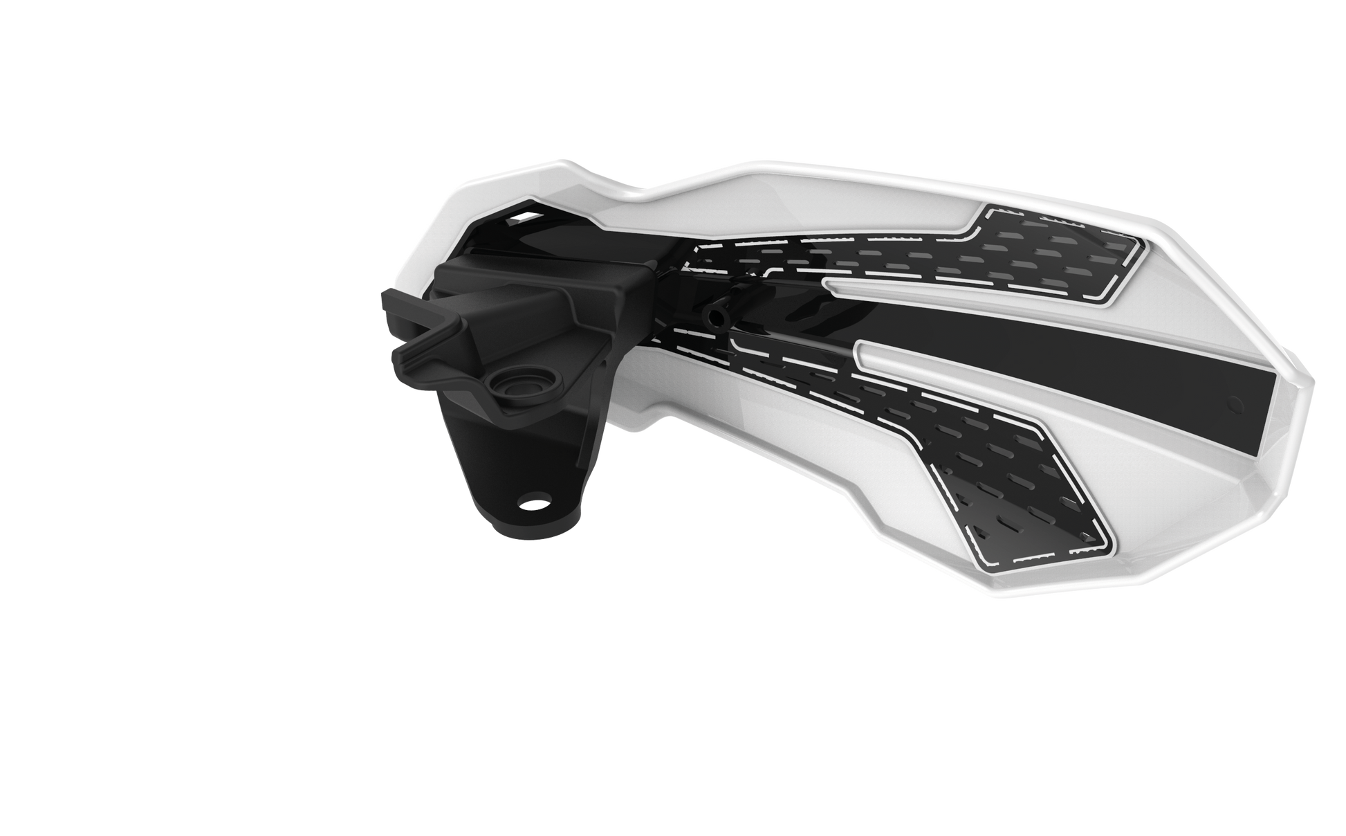 Mx Flow Handguards White/Black