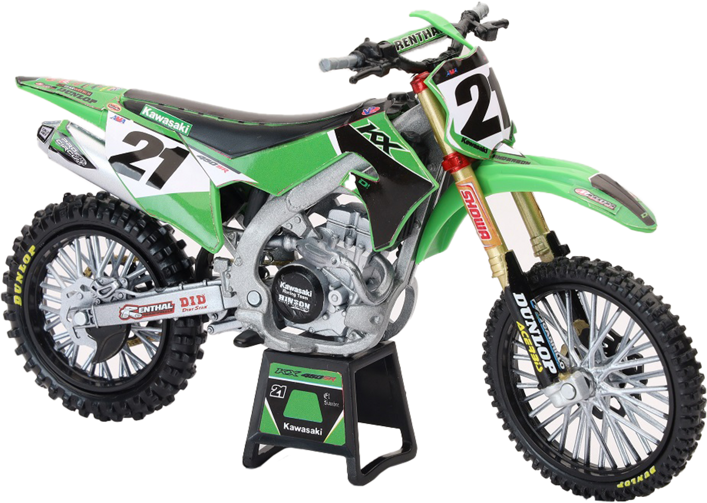 1:12 Scale Kawasaki Factory Team Kx450f Jason Anderson #21