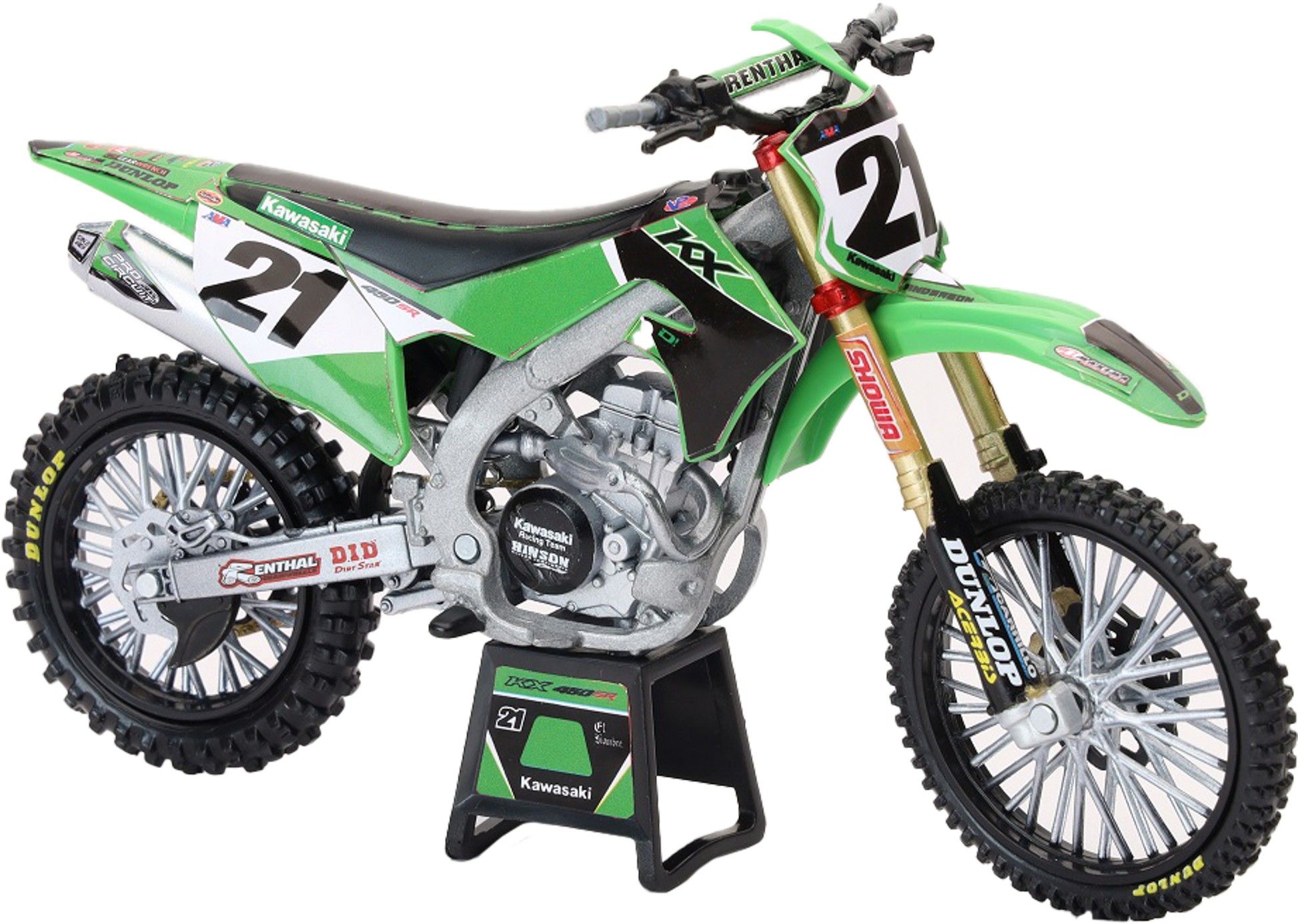 1:12 Scale Kawasaki Factory Team Kx450f Jason Anderson #21