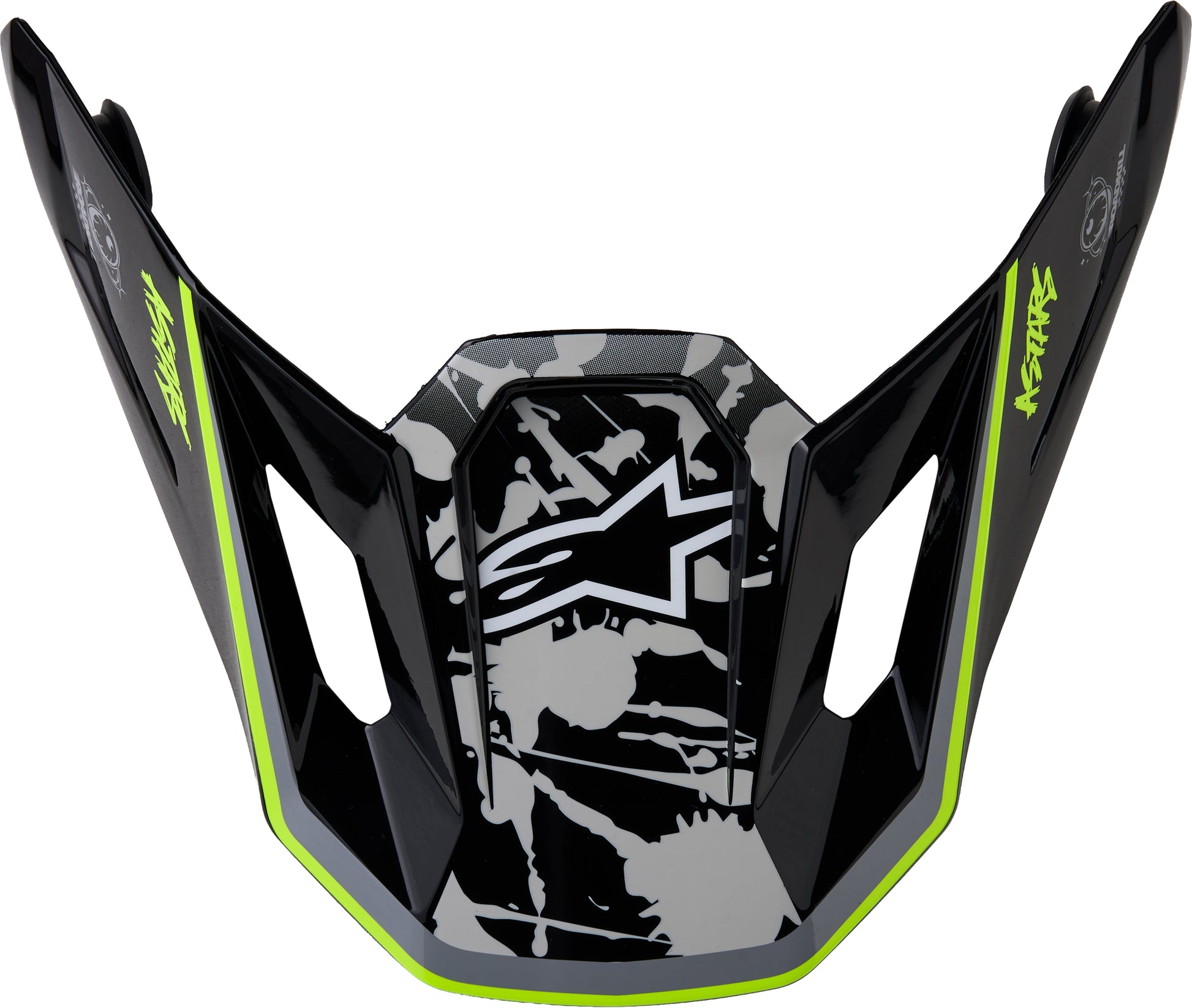 S M7 Blaster Visor Ece06/Dot Blk/Gry/Wh/Yllw Fluo Glsy