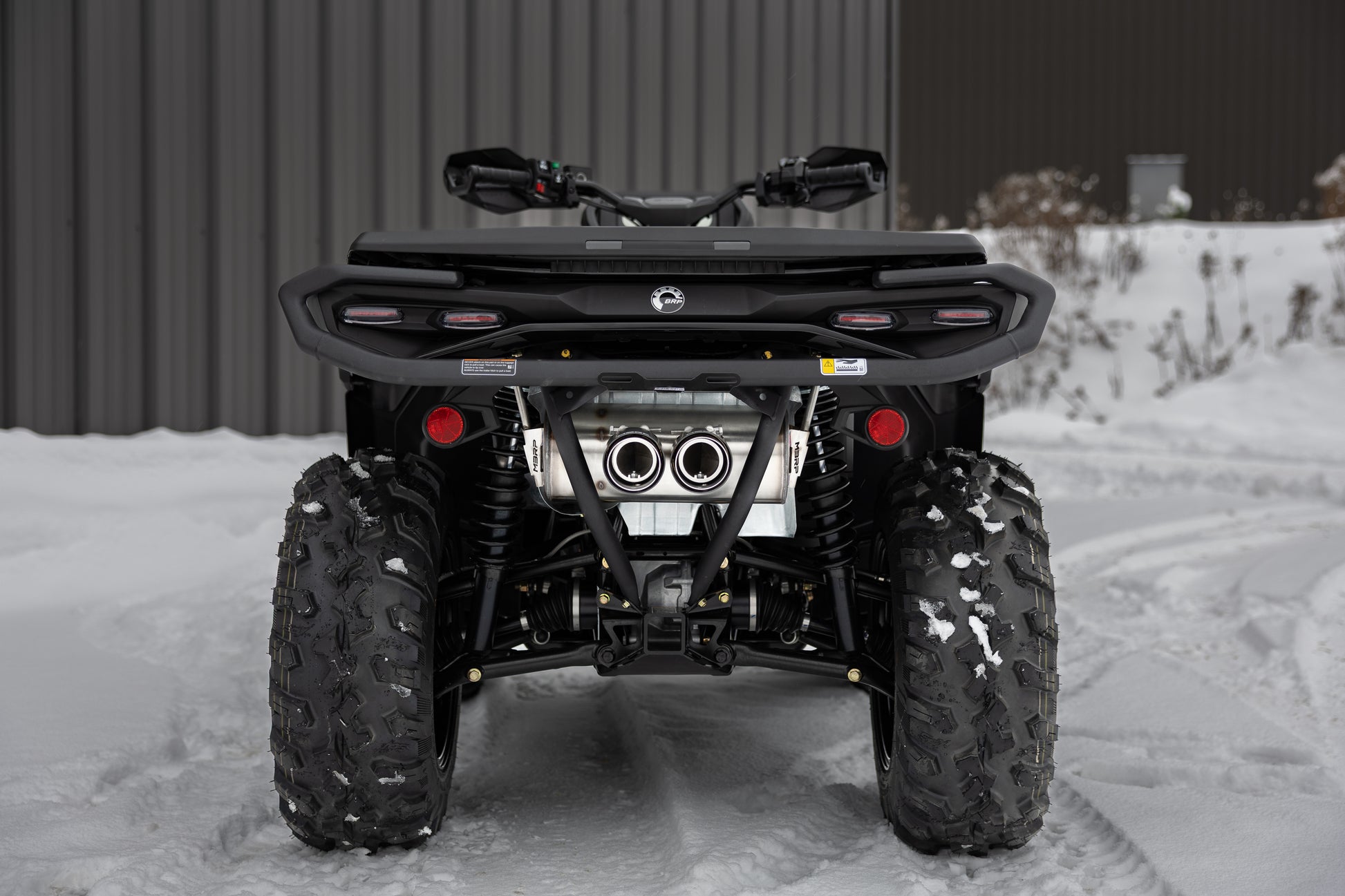 Dual Slip On System W/ 6" Perf. Muffler Chrome Cb Tip