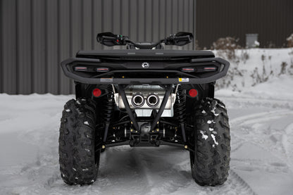 Dual Slip On System W/ 6" Perf. Muffler Chrome Cb Tip