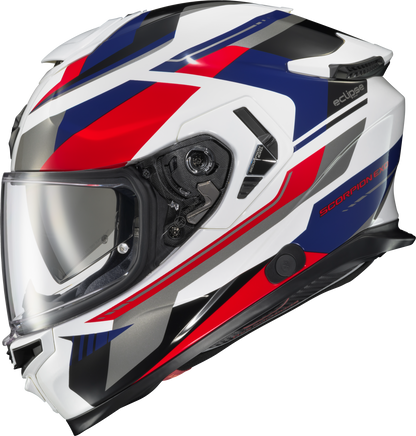 Exo Eclipse Full Face Helmet Lunar White/Red/Blue 2x