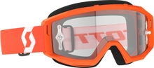 Primal Goggle Orange/White Clear Works