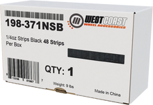 1/4oz Strips Black 48 Strips/Box