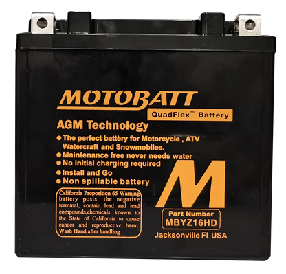 Battery Mbyz16hd Sealed Factory Activated