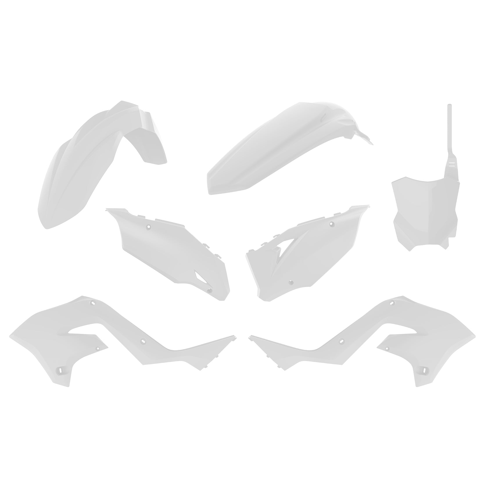 Plastic Restyling Kit White Kaw