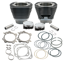 S&S Cycle 99-06 BT 4 1/8in Low Compression Bore Cylinder & Pistons Kit For 124in Hot Set Up Kit
