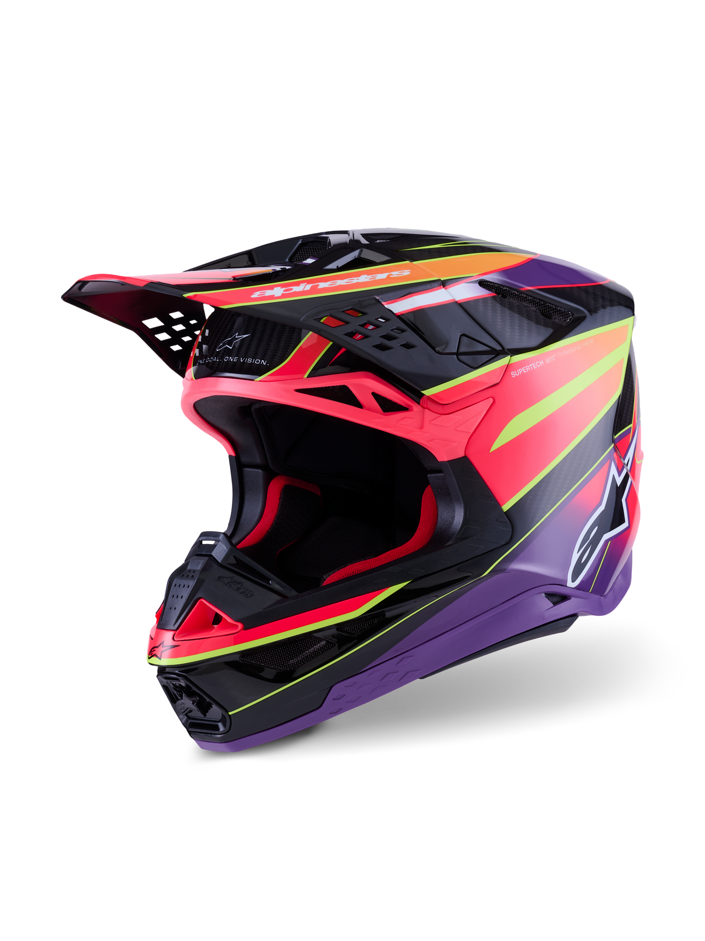 Supertech S M10 Era Helmet Pnk/Violet/Ylw Fluo Glossy Xl