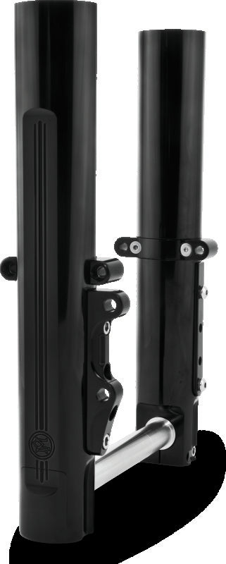 Performance Machine 00-07 FL Lower Leg Assembly - Black Ano
