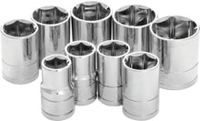 9 Pc 1/2" Sae Socket Set Shallow