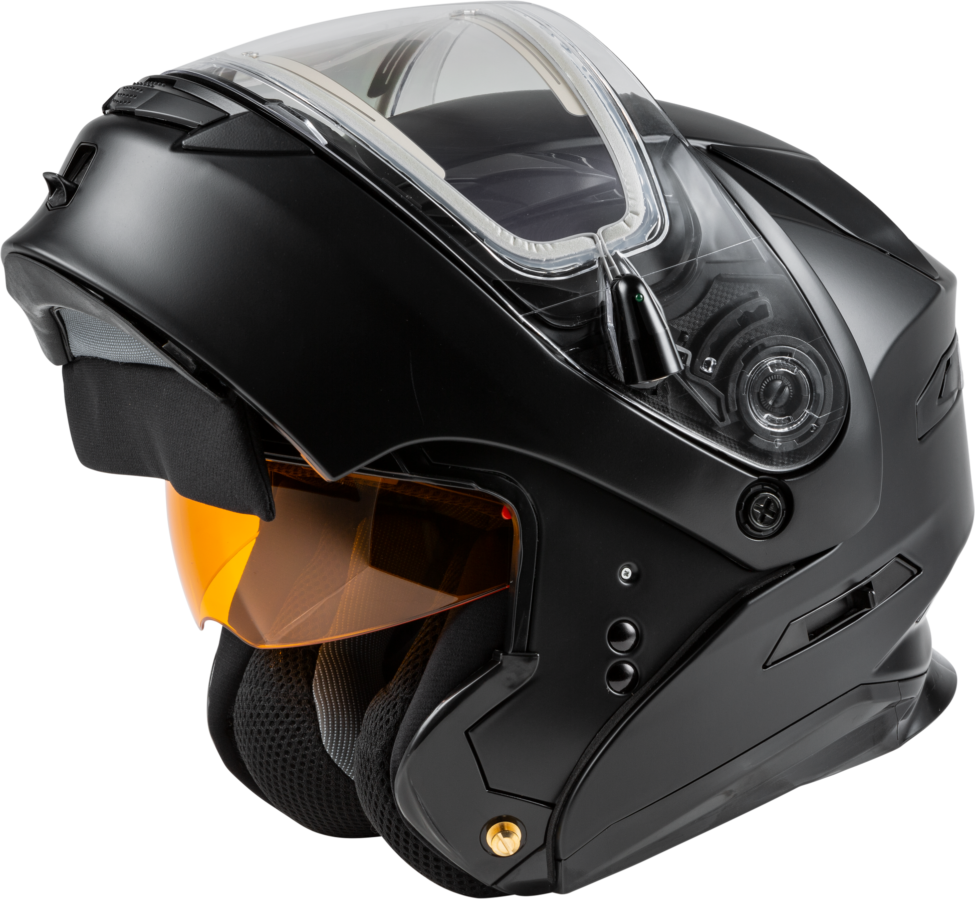 Md 01s Modular Snow Helmet W/Electric Shield Matte Blk Md