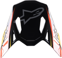 S M10 Carbon Meta2 Visor Black/Yellow/Orange Glossy
