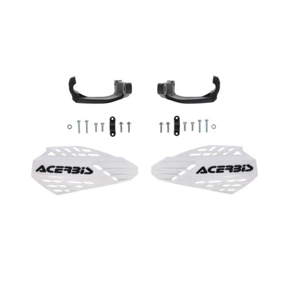 Acerbis Linear Vented Handguard - White/Black