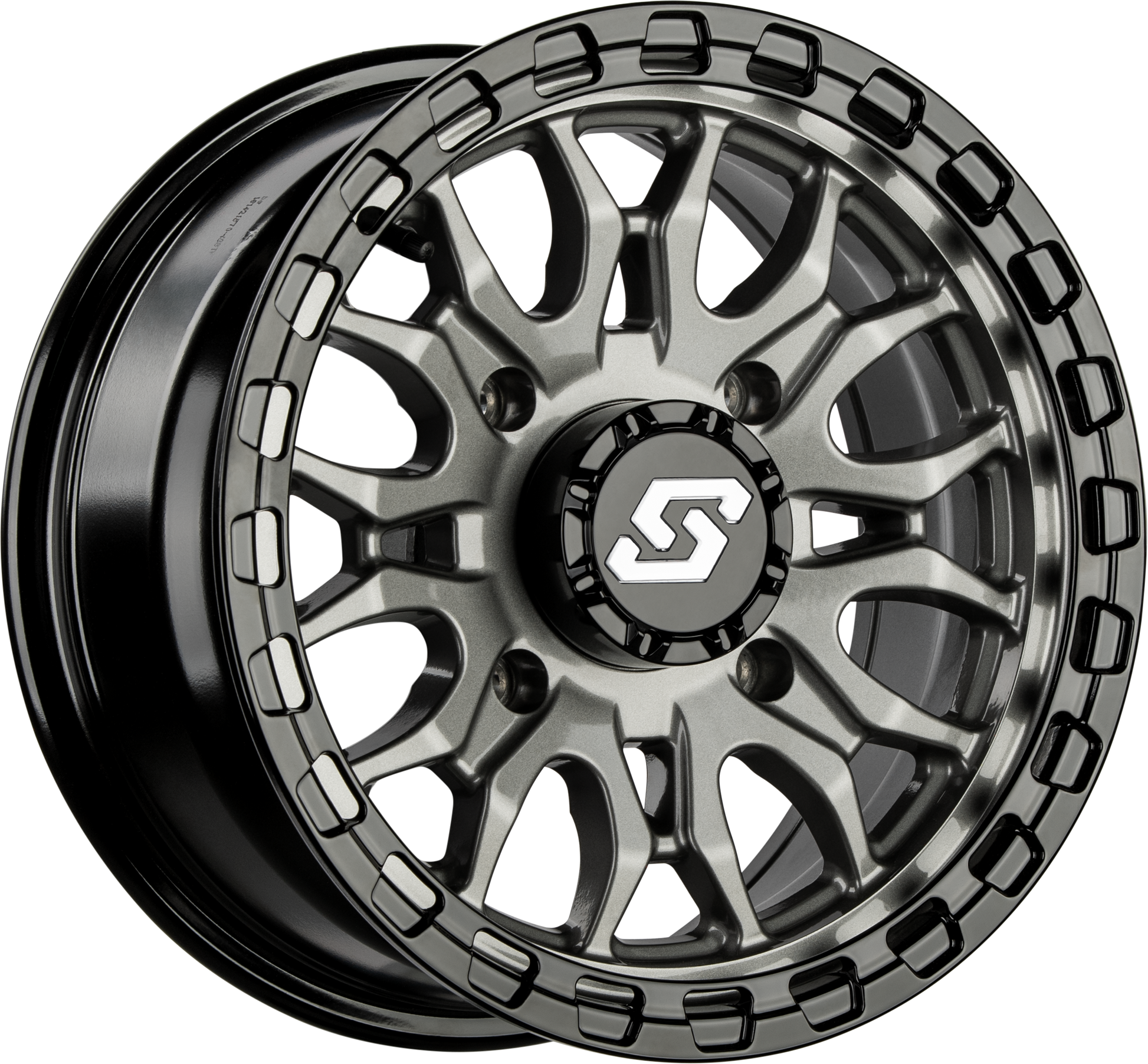 Ignition Wheel 14x7 4/156 +10mm Gunmetal/Blk