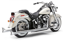 Bad Hombre True Dual Fishtails Chrome Softail 12 17