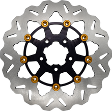 Rotor 11.5" Floating Wave Fr Black/Gold Buttons