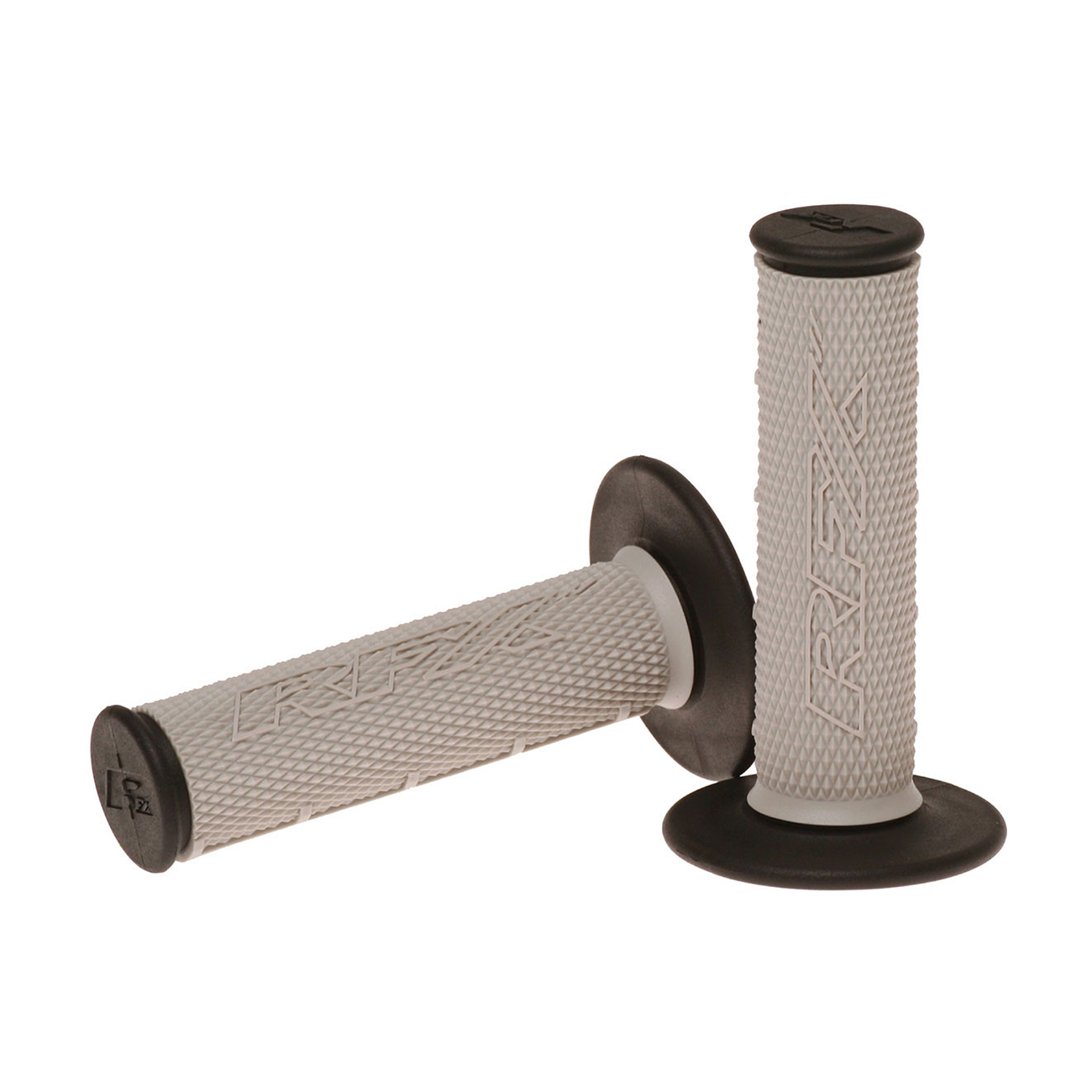 Dual Compound Grips Grey With Black Ends