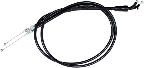 Black Vinyl Throttle Push Pull Cable Set