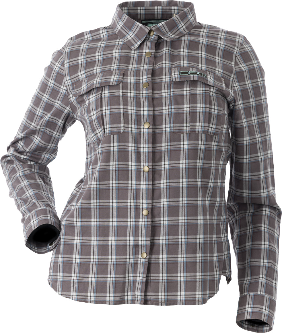 Plaid Button Down Smoky Mauve Plaid Md