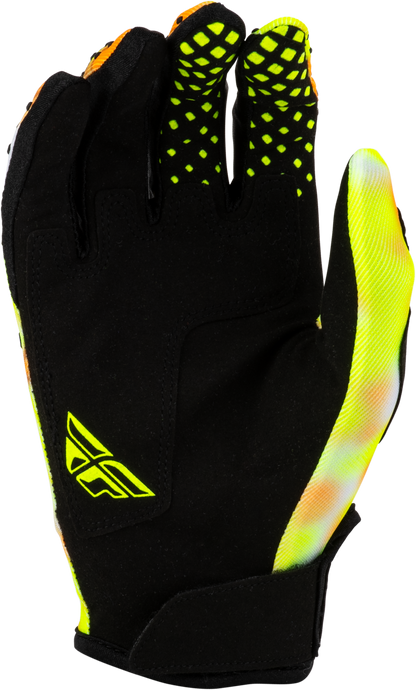 Youth Kinetic Blur Gloves White/Hi Vis/Orange Ys
