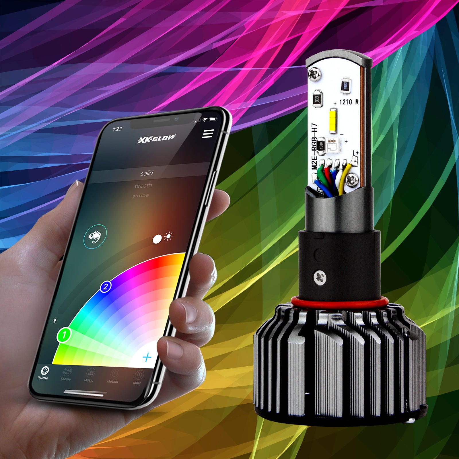 Rgb H4 Led Bulb Kit