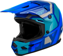 Youth Kinetic Scrap Helmet Blue/Light Blue/Grey Ys
