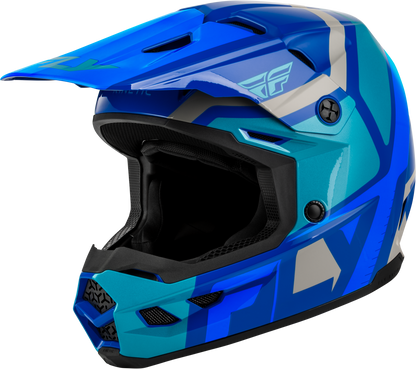 Youth Kinetic Scrap Helmet Blue/Light Blue/Grey Ys