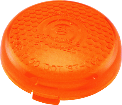 Bikers Choice Replacement Honeycomb Amber Lens For LED Bullet Turn Signal
