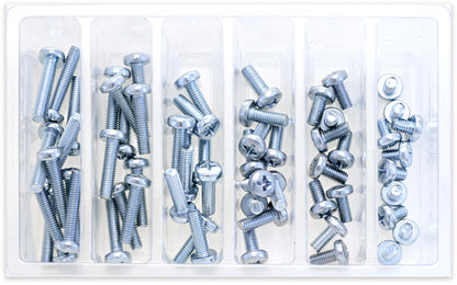 M6 Pan Head Phillips Assortment 120 Piece Kit