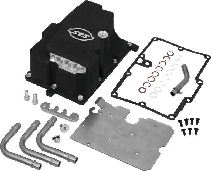 S&S Cycle 2006 Dyna Models Oil Supply Line Installation Kit - Wrinkle Black