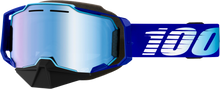 Armega Snowmobile Goggle Blue W/ Yellow Lens