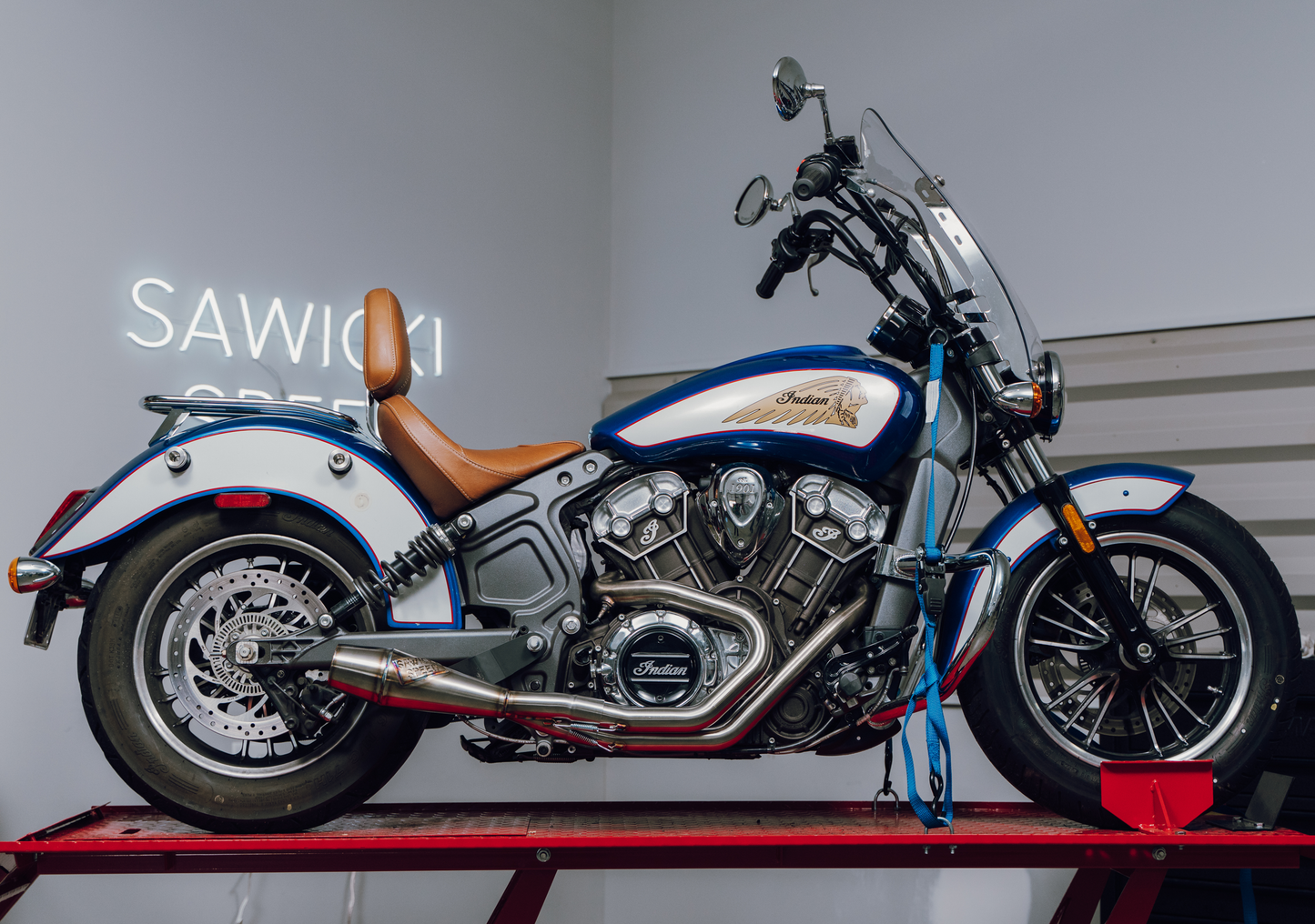 Indian Scout Shorty Cannon Brushed Ss